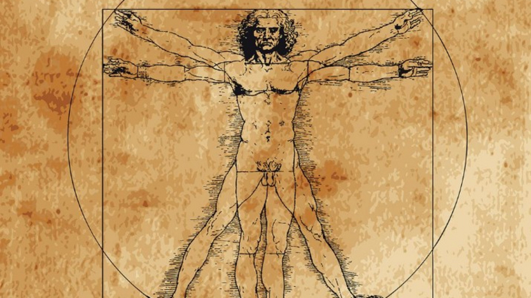Grafik Vitruvianischer Mensch nach Leonardo da Vinci, Expertenvorträge zu Erkrankungen in Hamburg und Umgebung, Gesundheitsvorträge, Patientenakademie und Selbsthilfe, MedizinKompakt, Evangelisches Amalie Sieveking Krankenhaus, Hamburg-Volksdorf Grafik Vitruvianischer Mensch nach Leonardo da Vinci symbolisiert Veranstaltung MedizinKompakt im Evangelischen Amalie Sieveking Krankenhaus