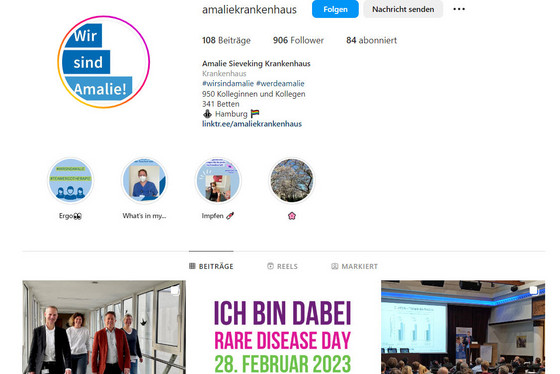 Startseite Instagram Kanal - Evangelisches Amalie Sieveking Krankenhaus Hamburg - Social Media Startseite Instagram Kanal - Evangelisches Amalie Sieveking Krankenhaus Hamburg - Social Media